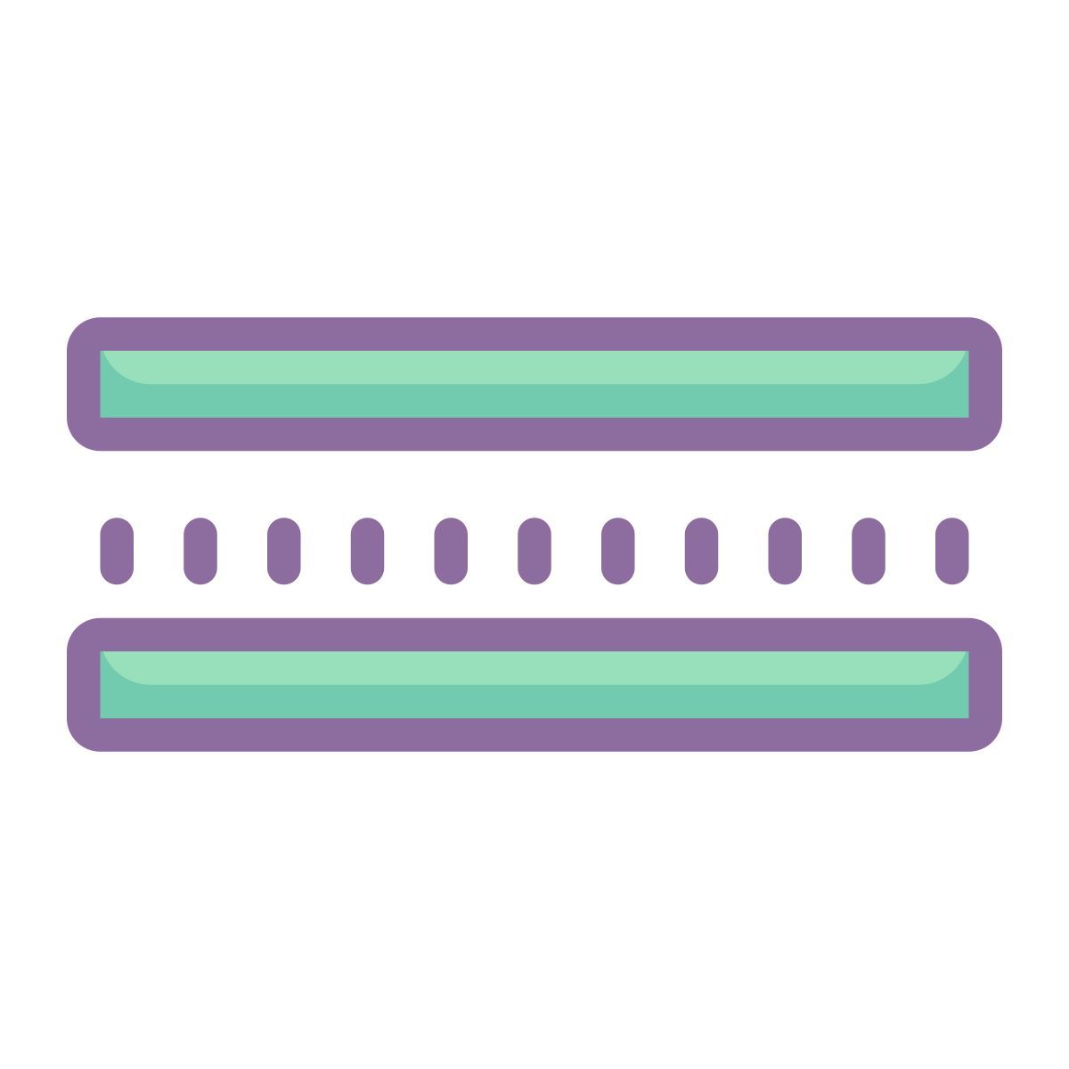 cute color style equal sign icon