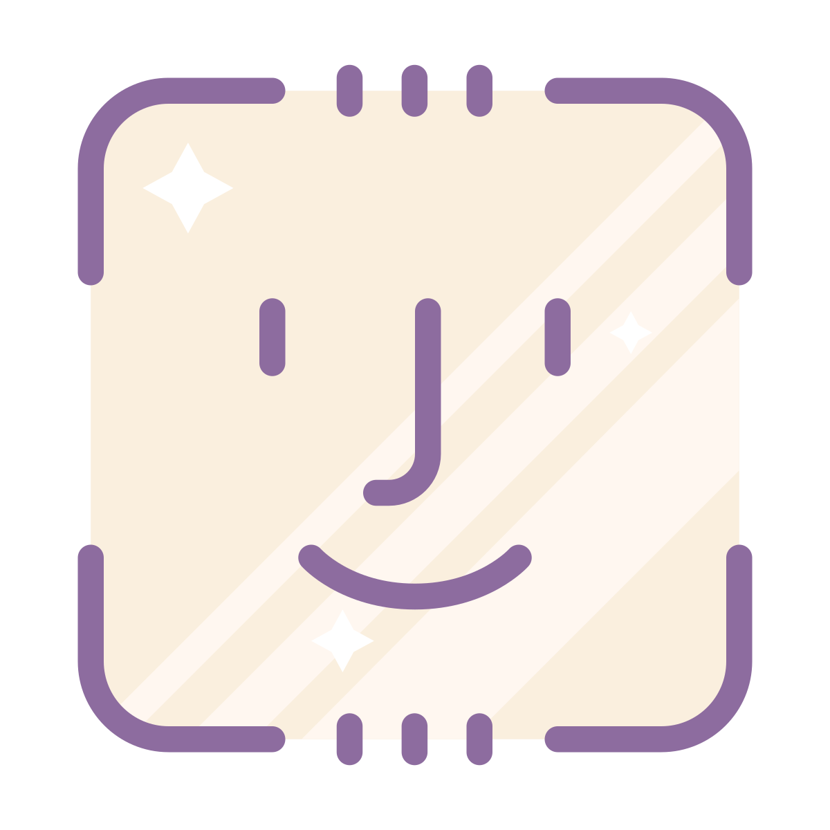 cute color style face id  v2 icon
