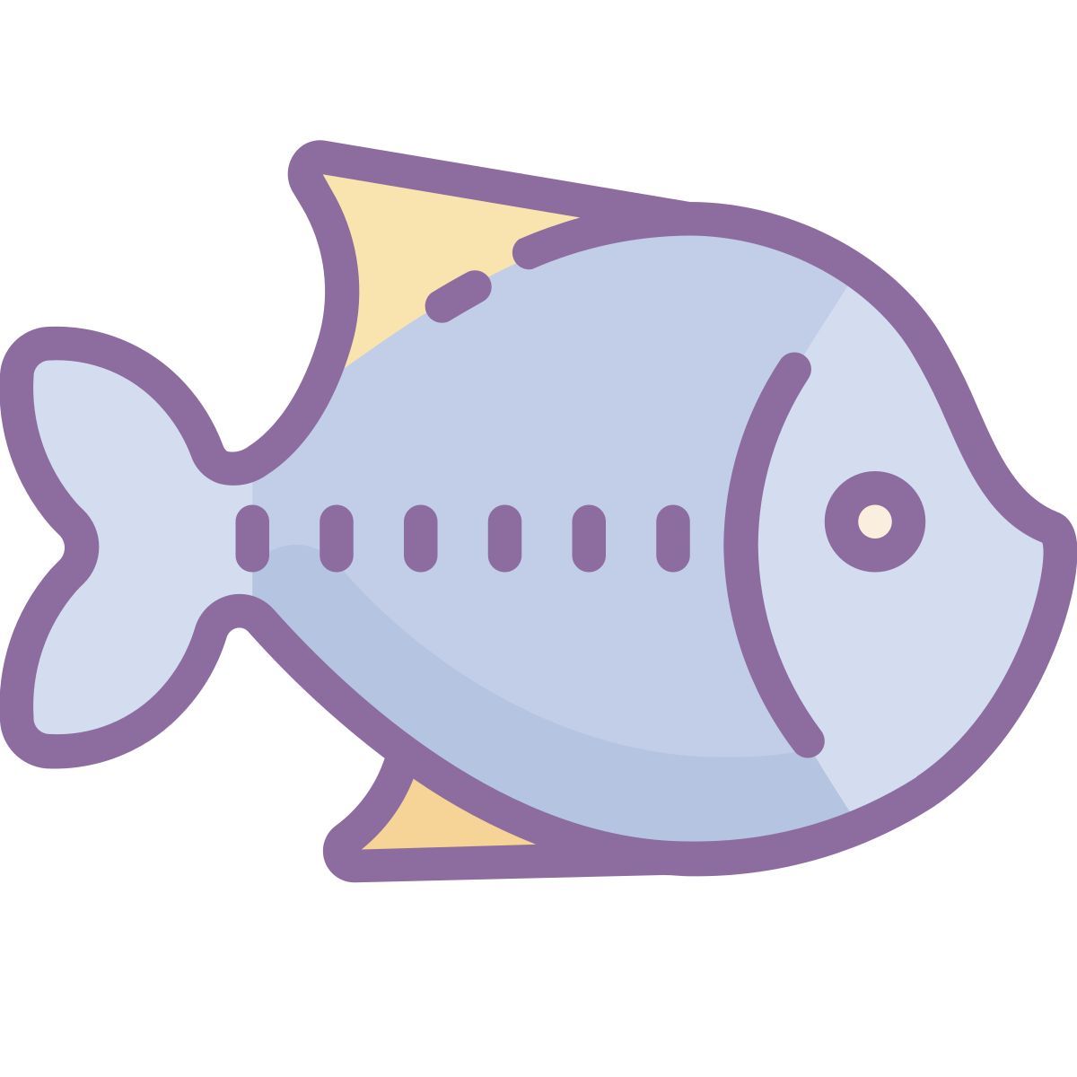 cute color style 鱼食 icon