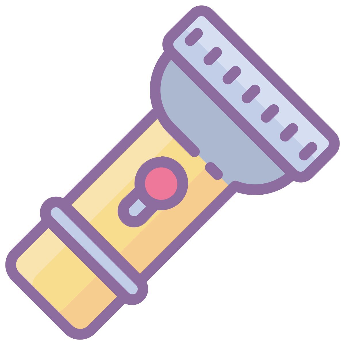 cute color style 手电筒 icon