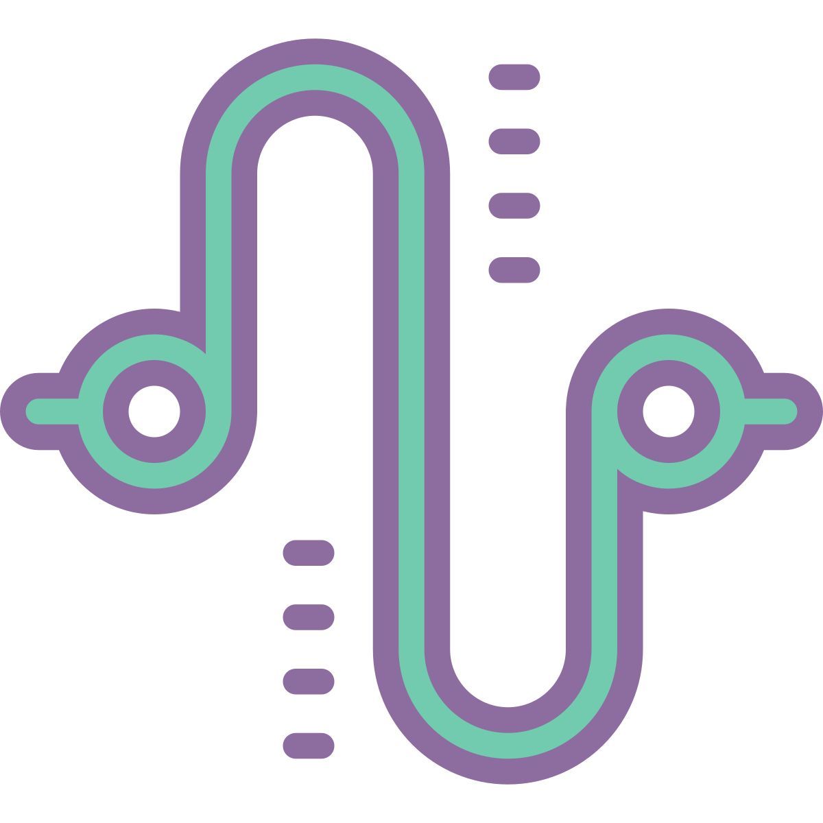 cute color style fuse symbol icon