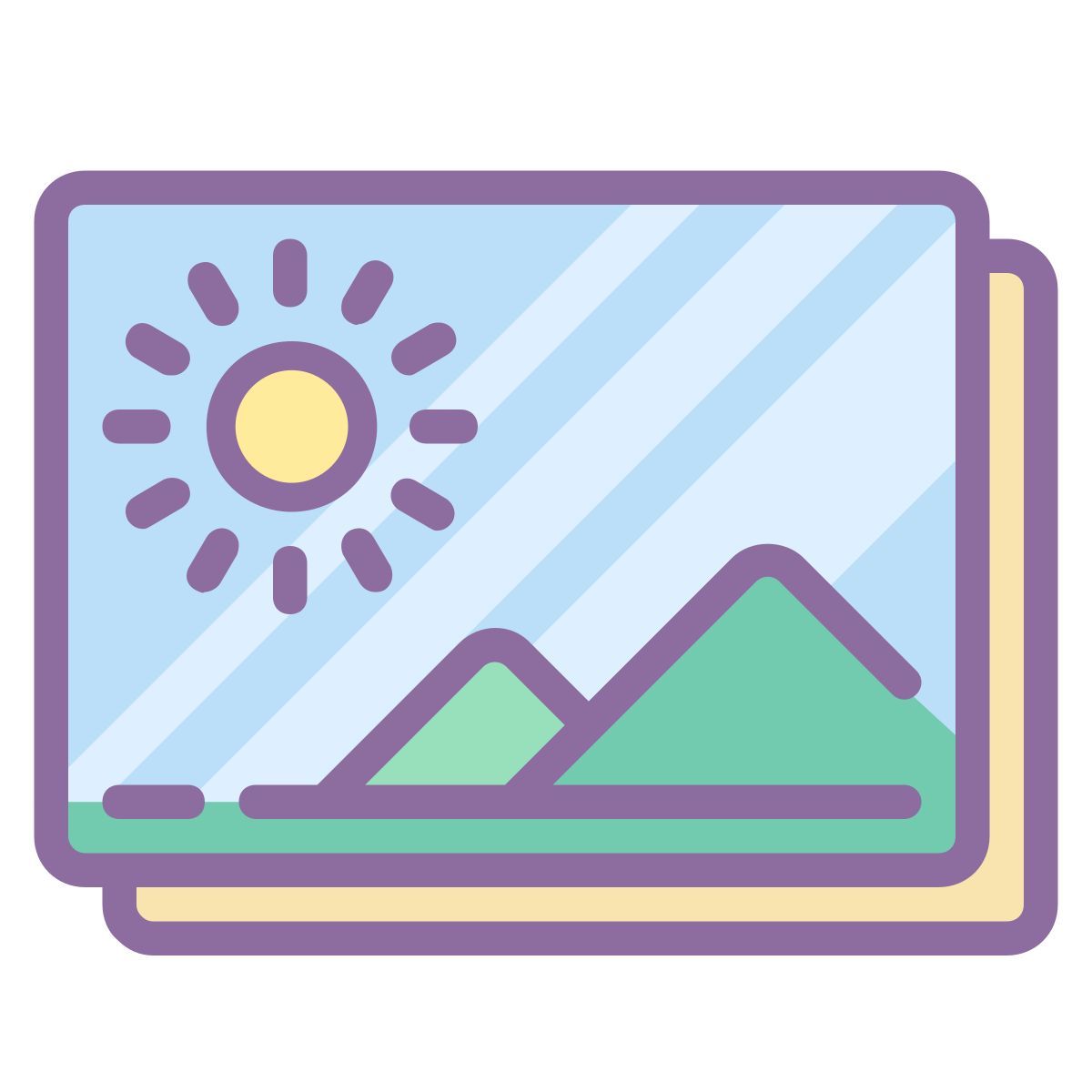 cute color style 갱도 icon