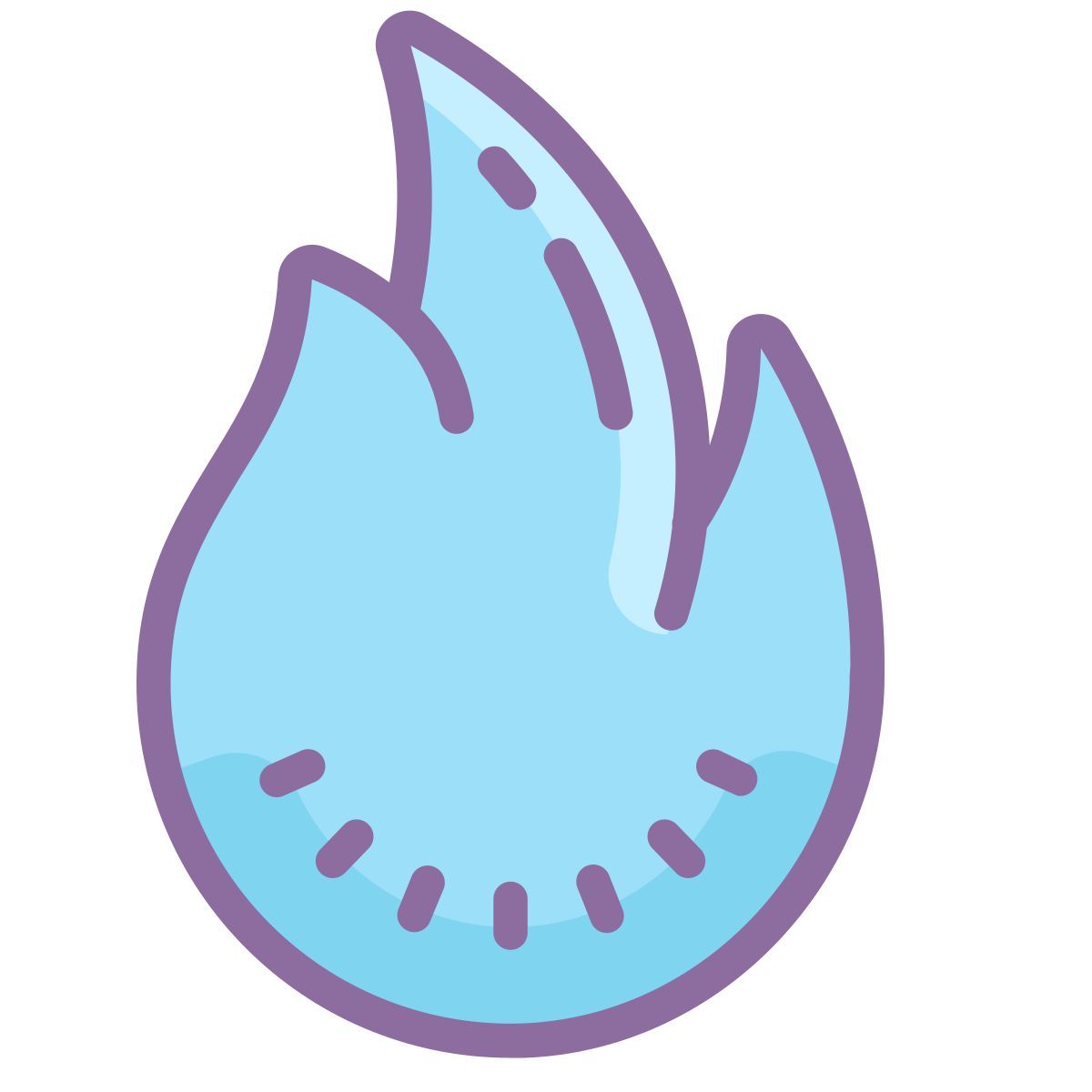 cute color style gás icon