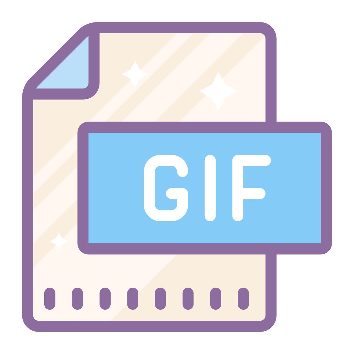 cute color style gif icon
