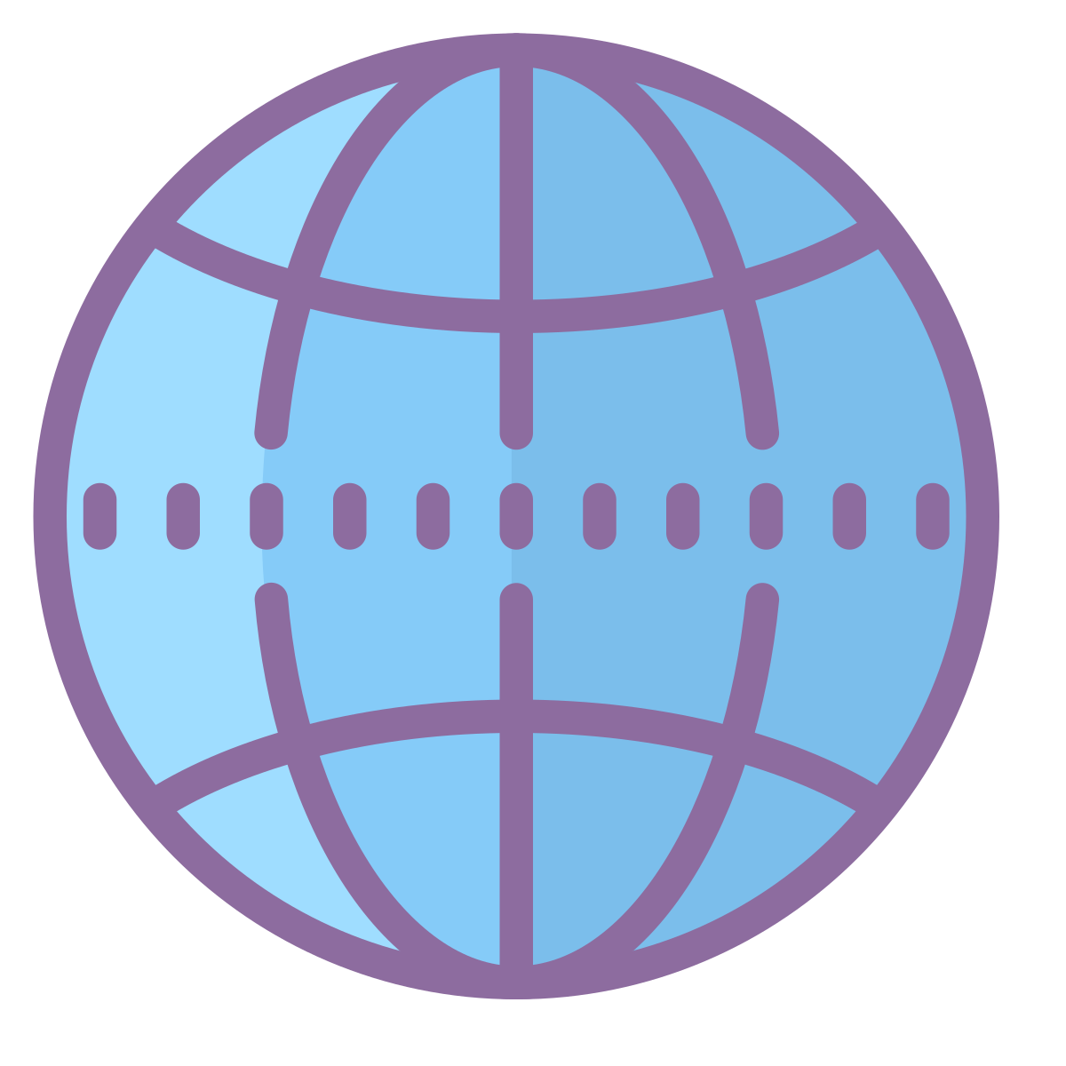 cute color style globe  v2 icon