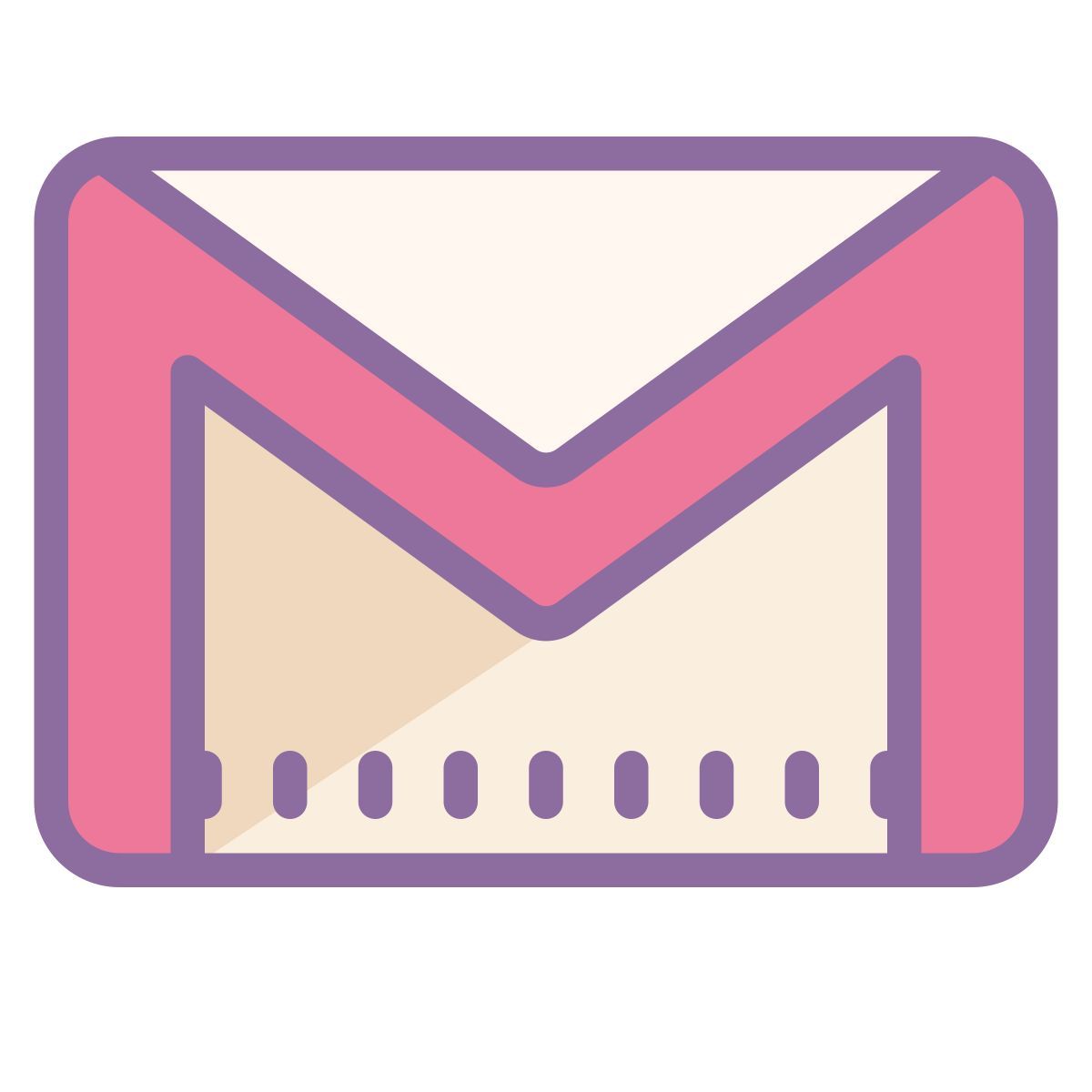 cute color style gmail logo icon