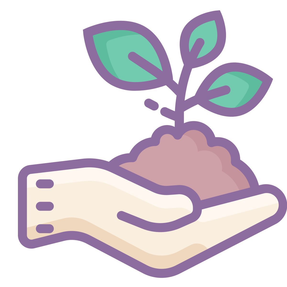 cute color style plantación icon