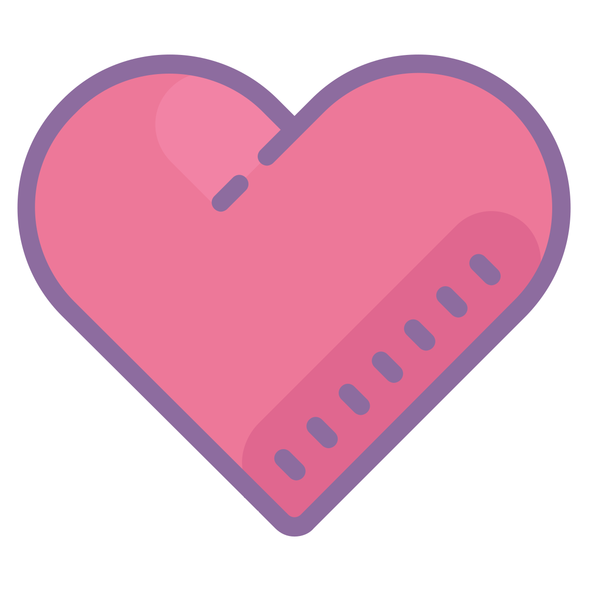 cute color style hearts icon