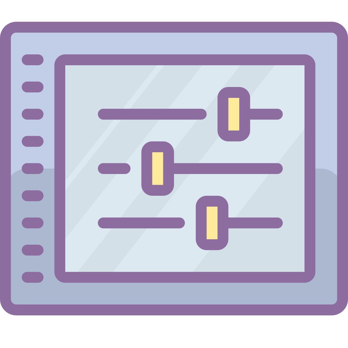 cute color style tune icon