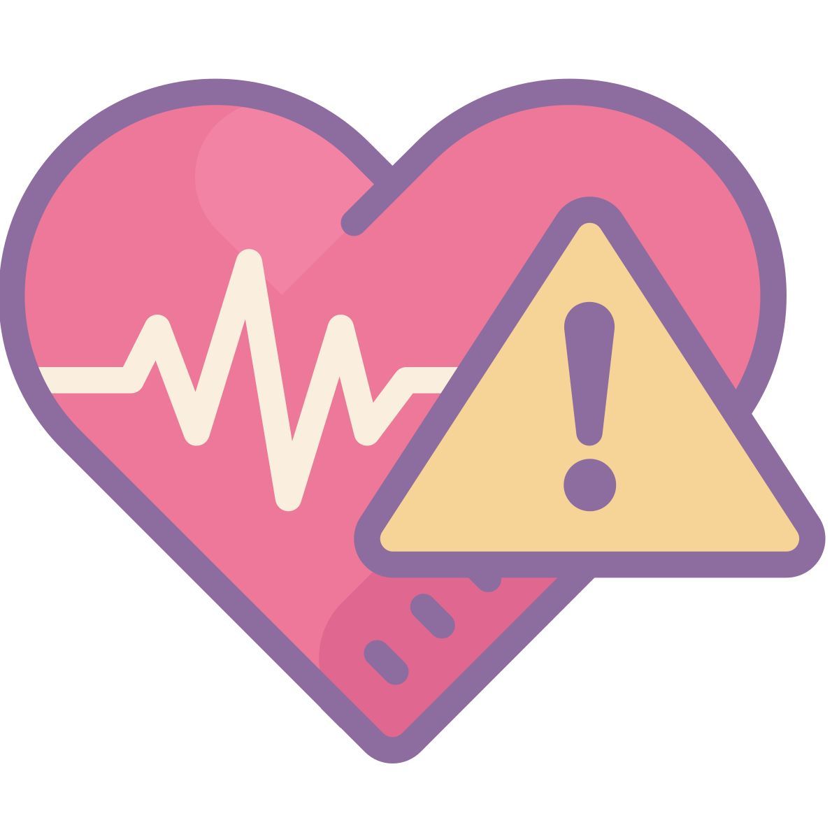 cute color style hypertension icon