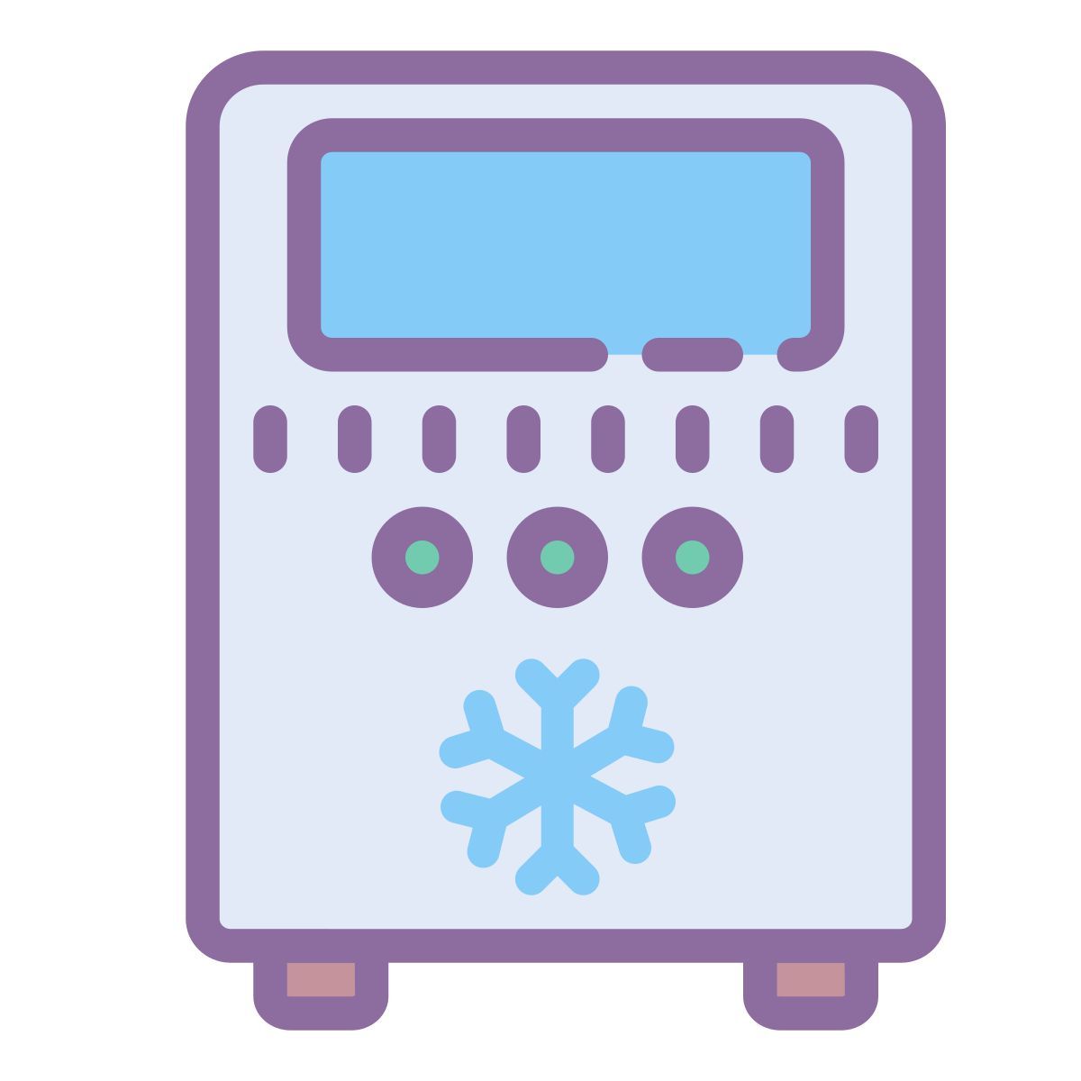 cute color style maquina de hielo icon