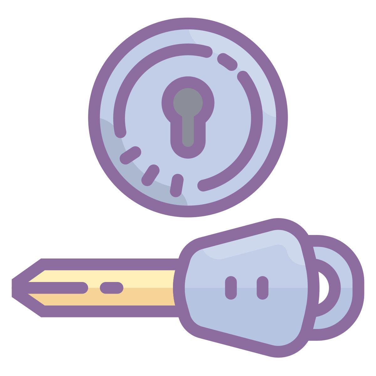 cute color style 点火开关警告 icon