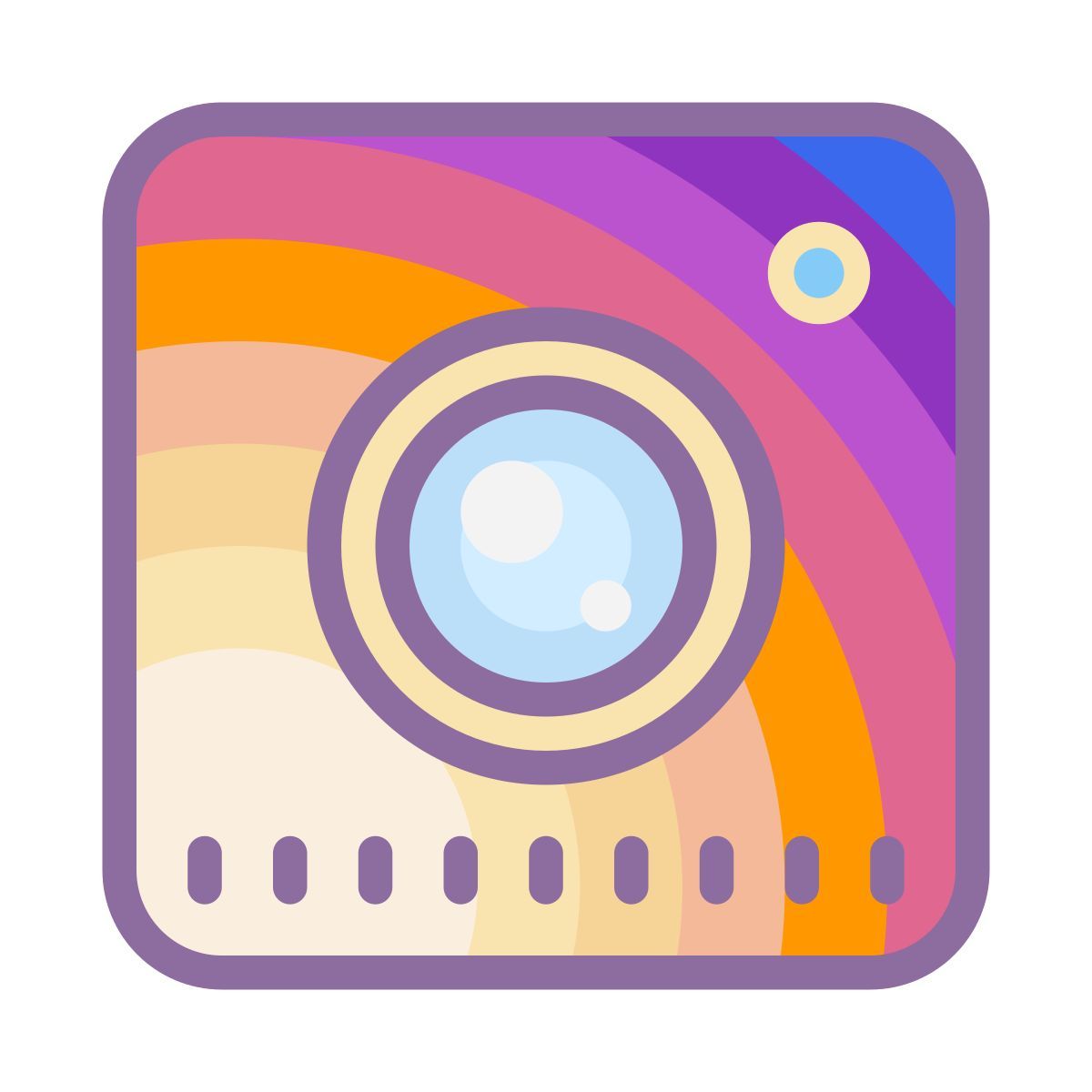 cute color style instagram icon