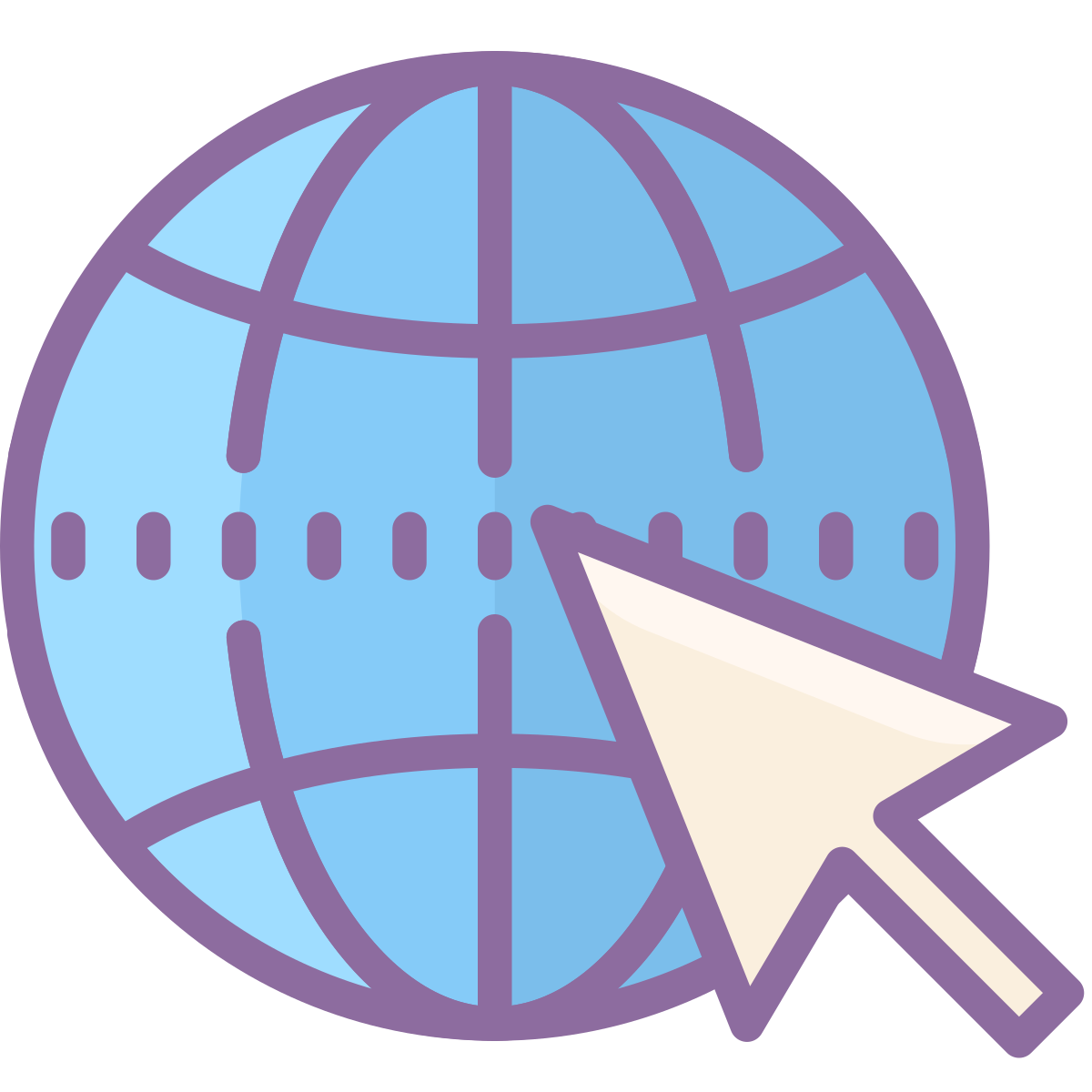 cute color style internet  v2 icon