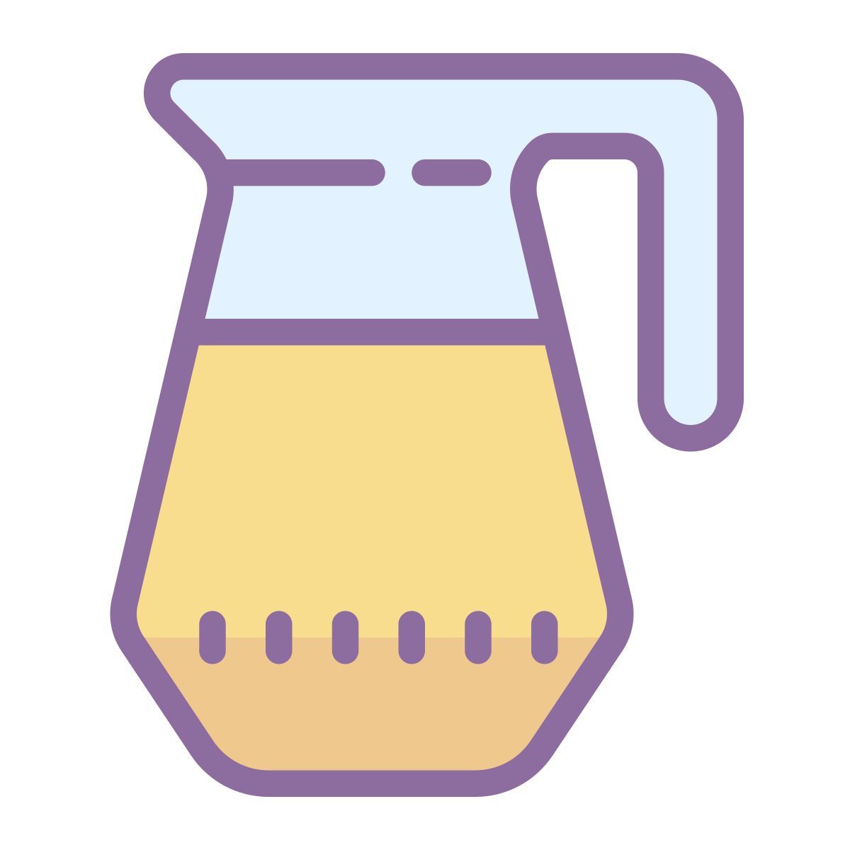 cute color style bottiglia di succo icon