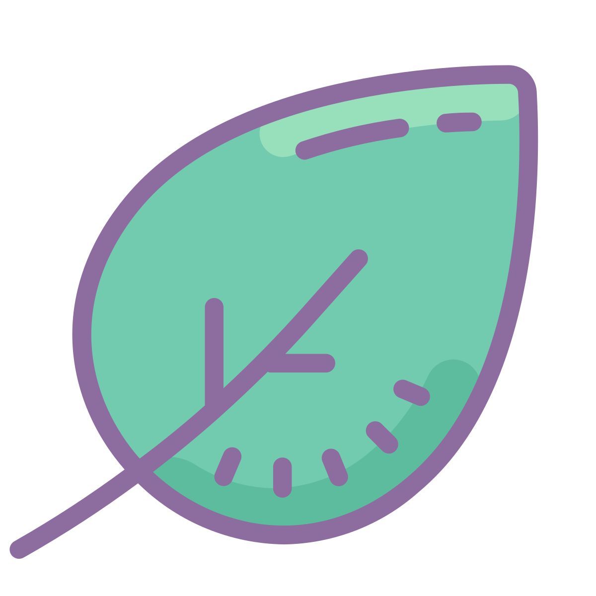 cute color style blatt icon