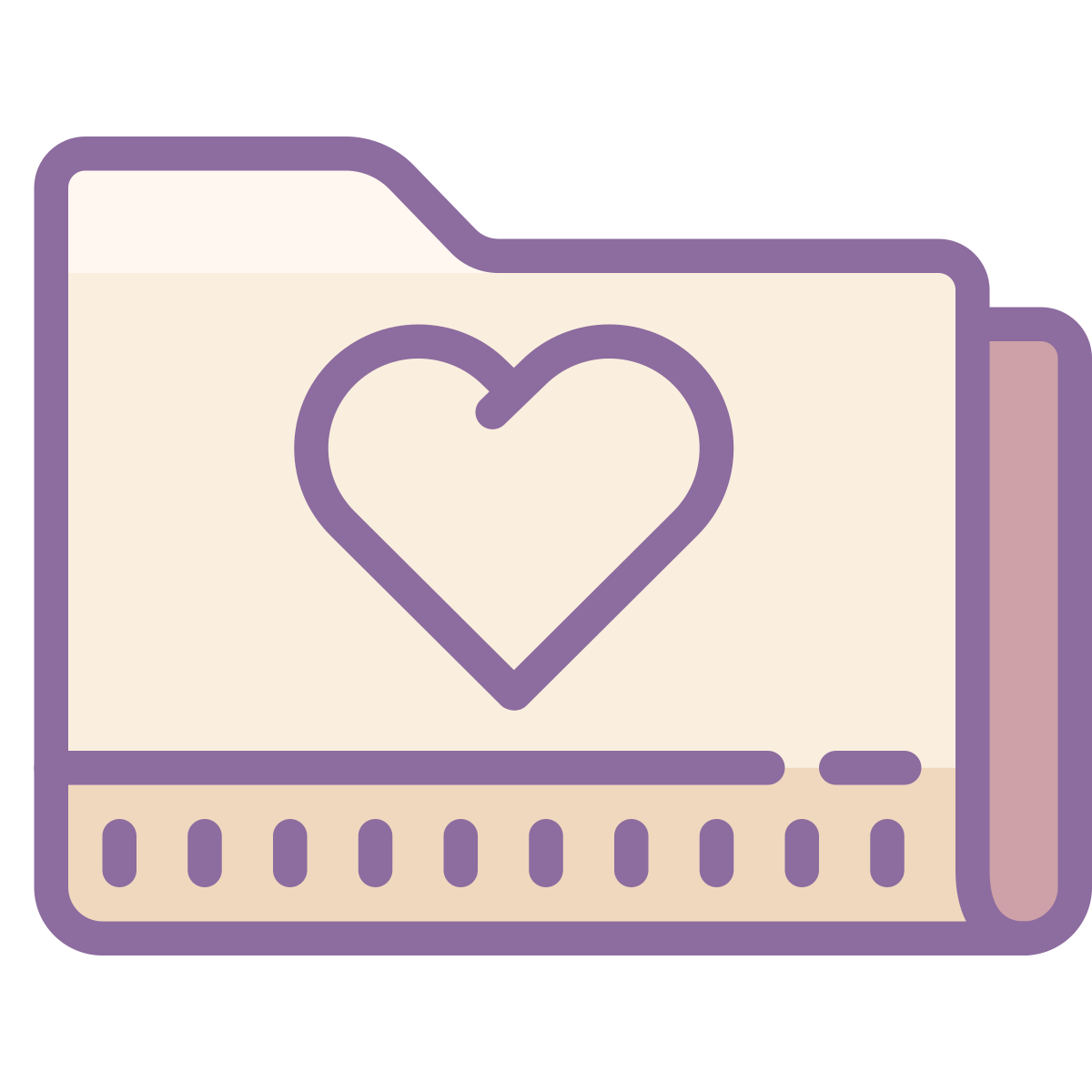 cute color style likes folder  v2 icon