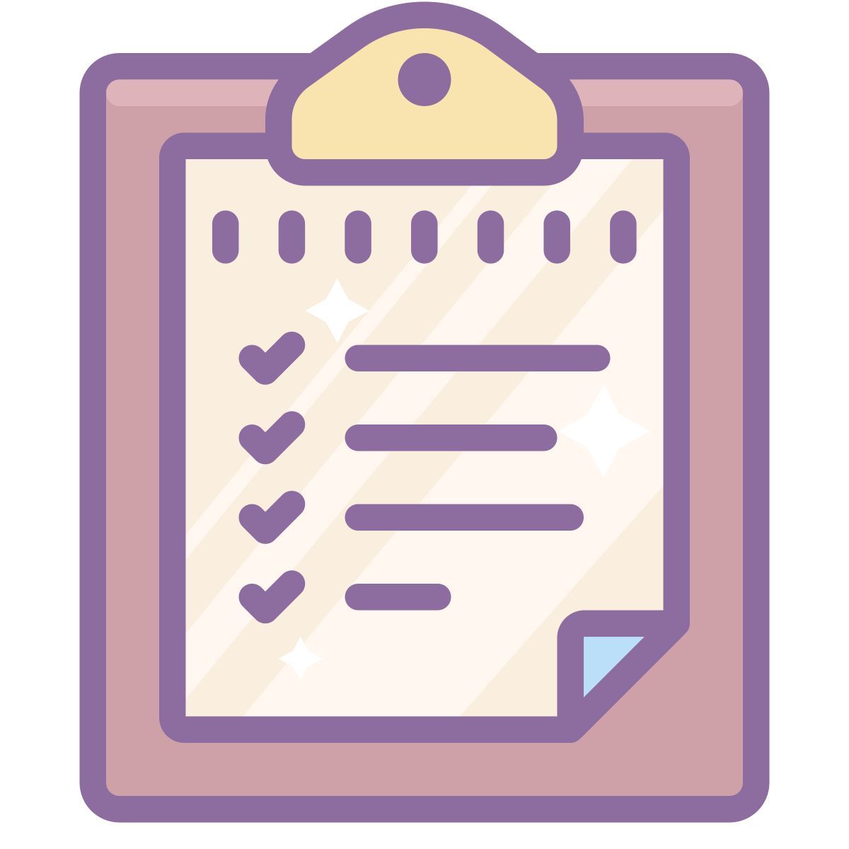 cute color style list icon