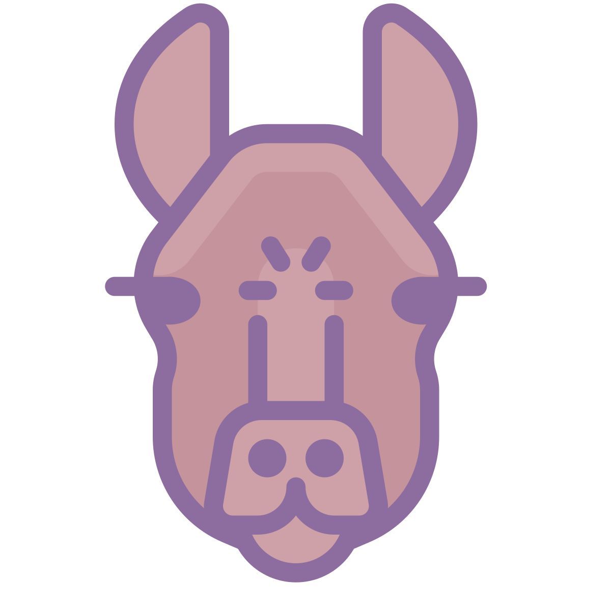 cute color style 骆驼 icon