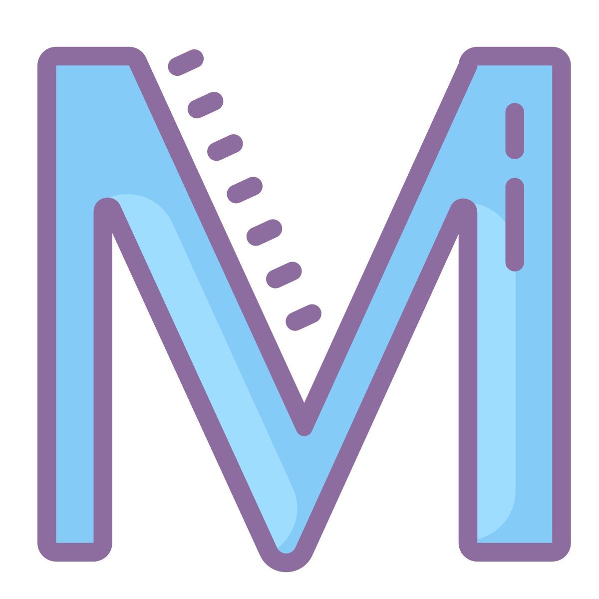 cute color style m icon