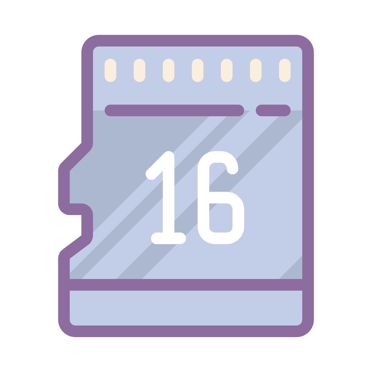 cute color style micro sd icon