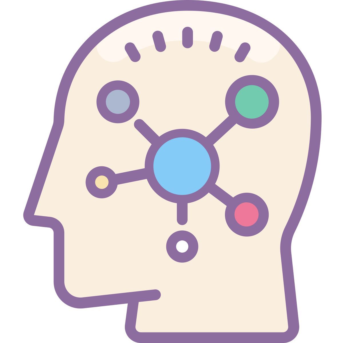 cute color style cibernético icon