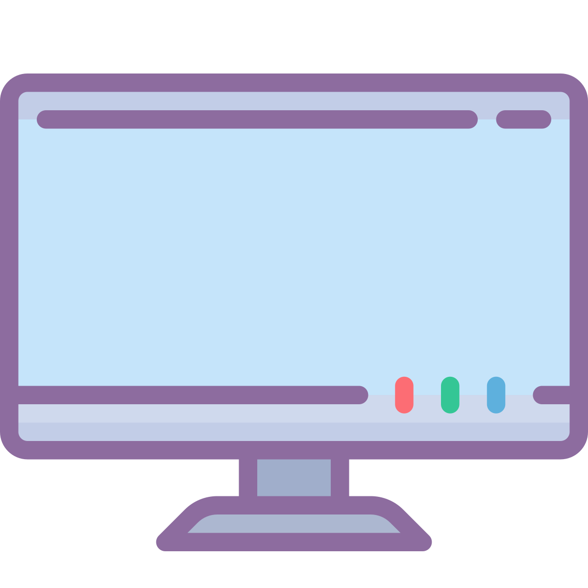 cute color style monitor  v2 icon