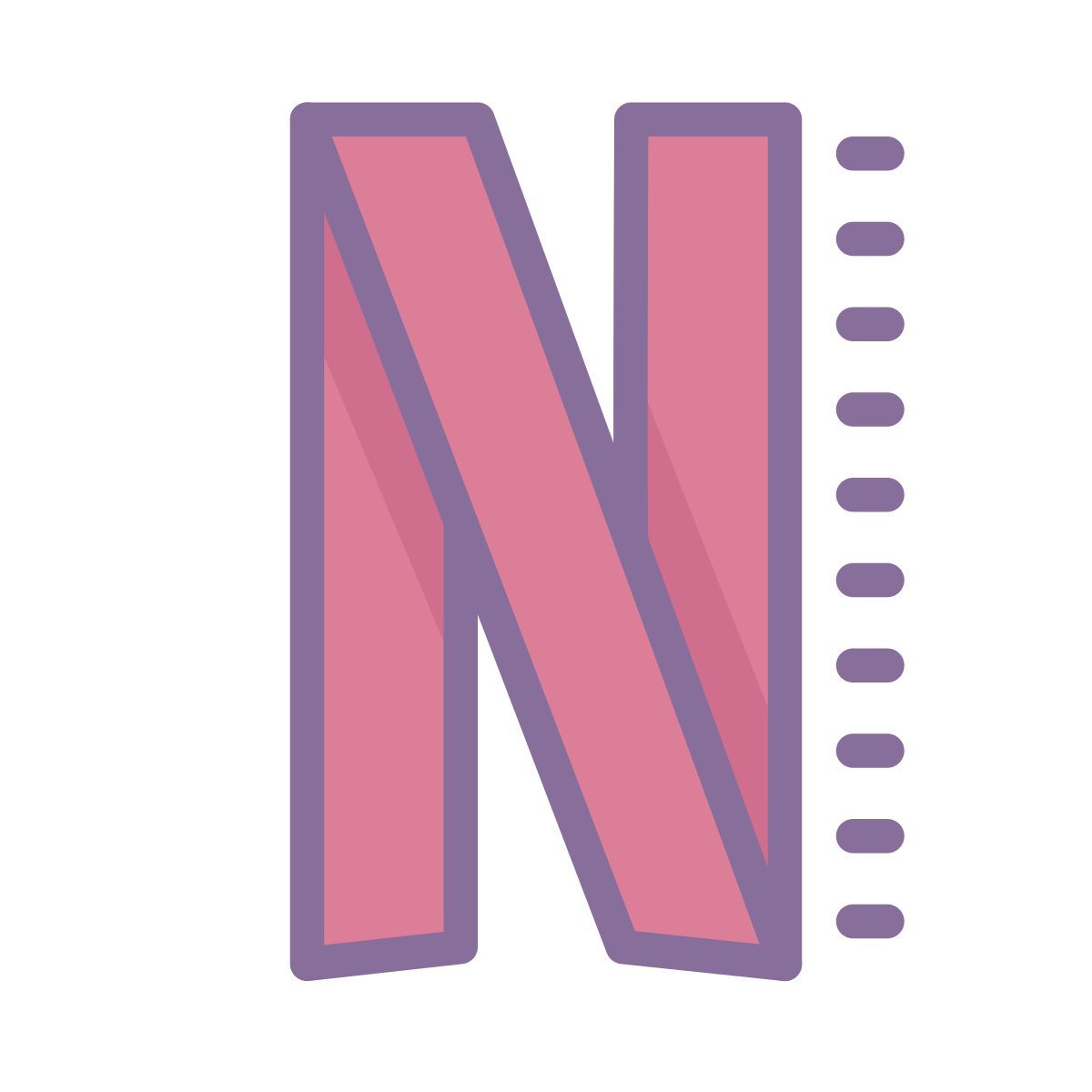 cute color style netflix icon