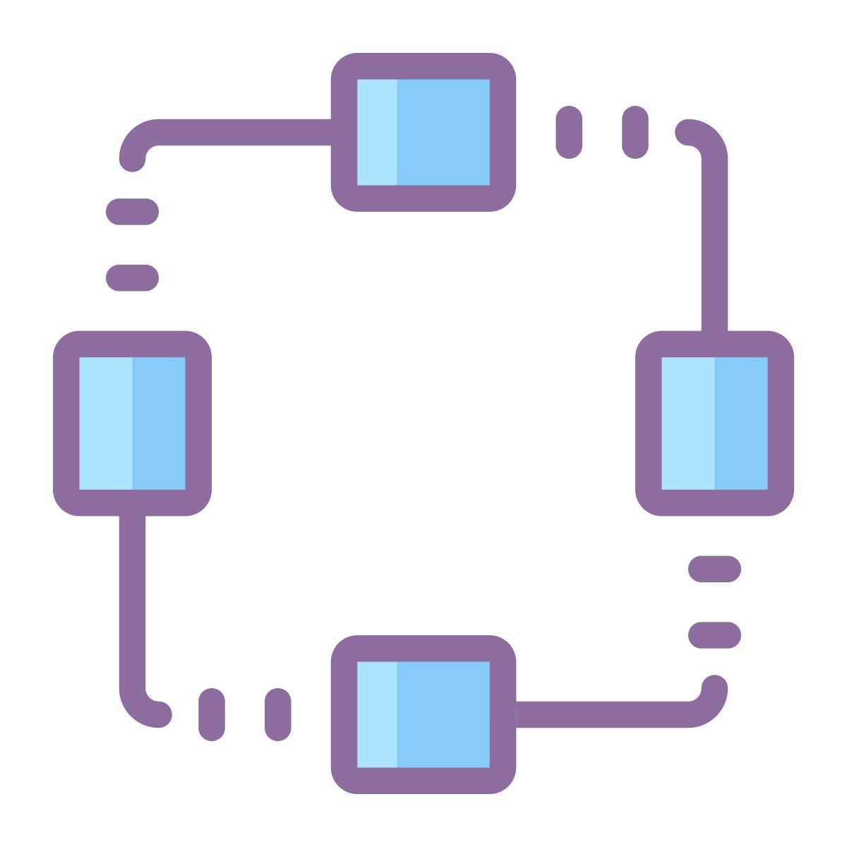 cute color style network icon