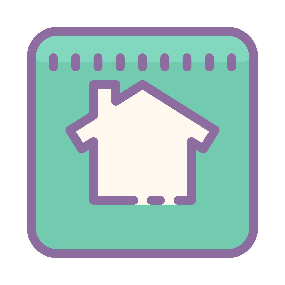 cute color style nextdoor icon