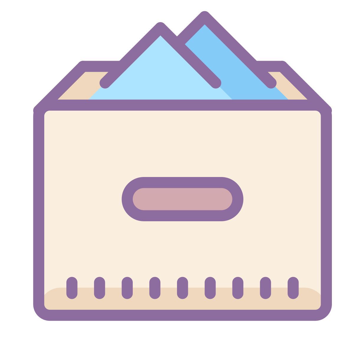cute color style caja icon