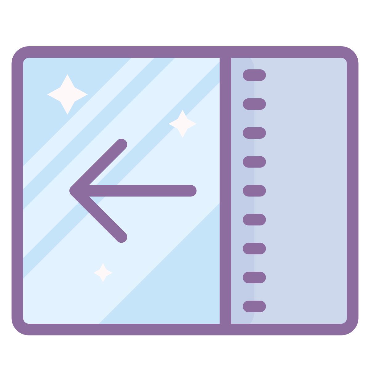 cute color style 打开窗格 icon