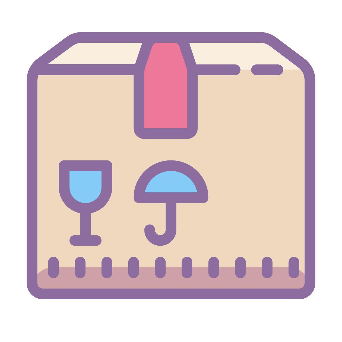 cute color style caja icon