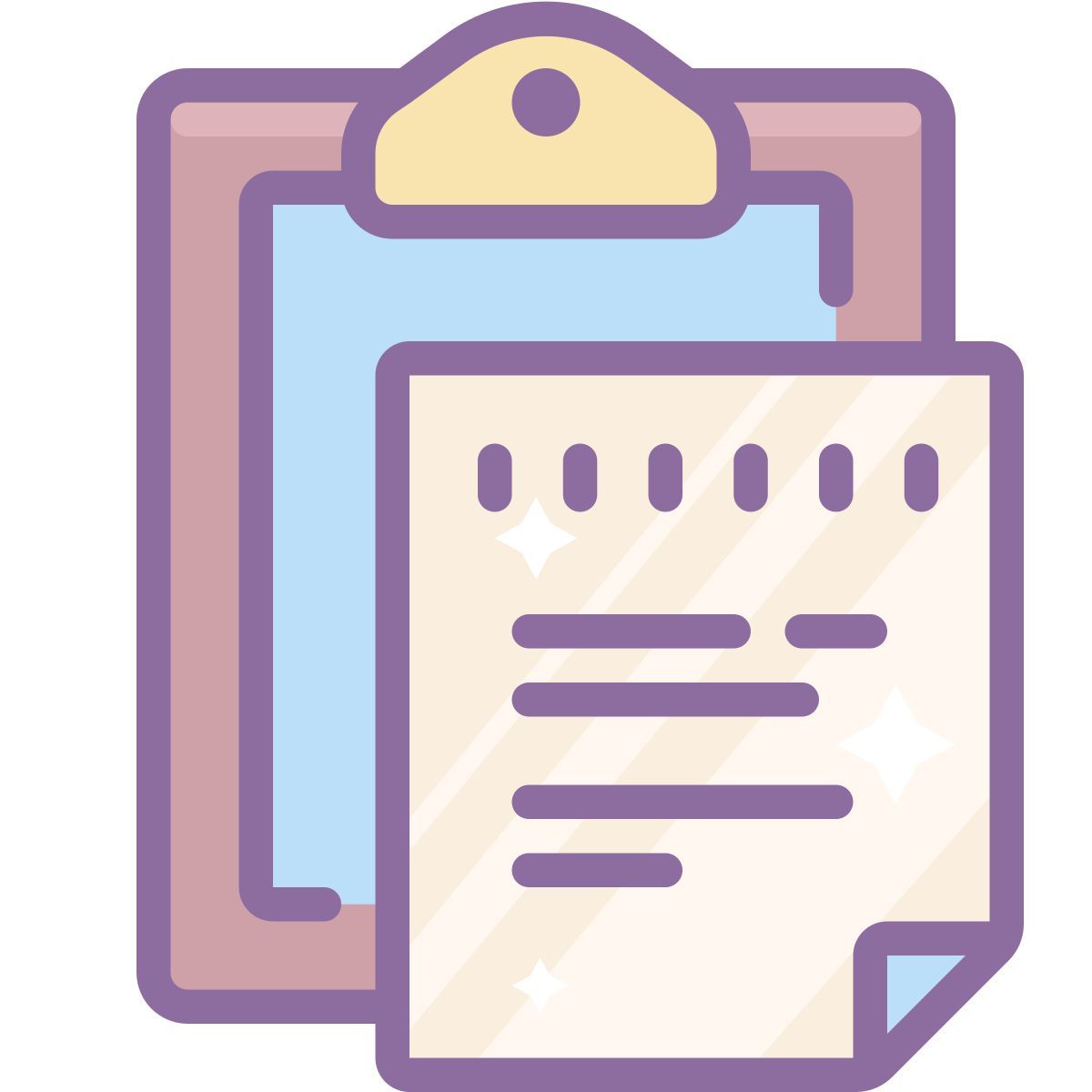 cute color style paste icon