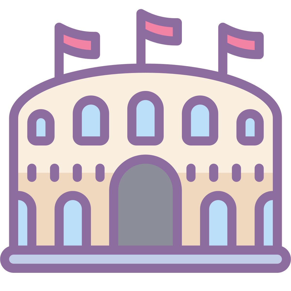 cute color style arena icon