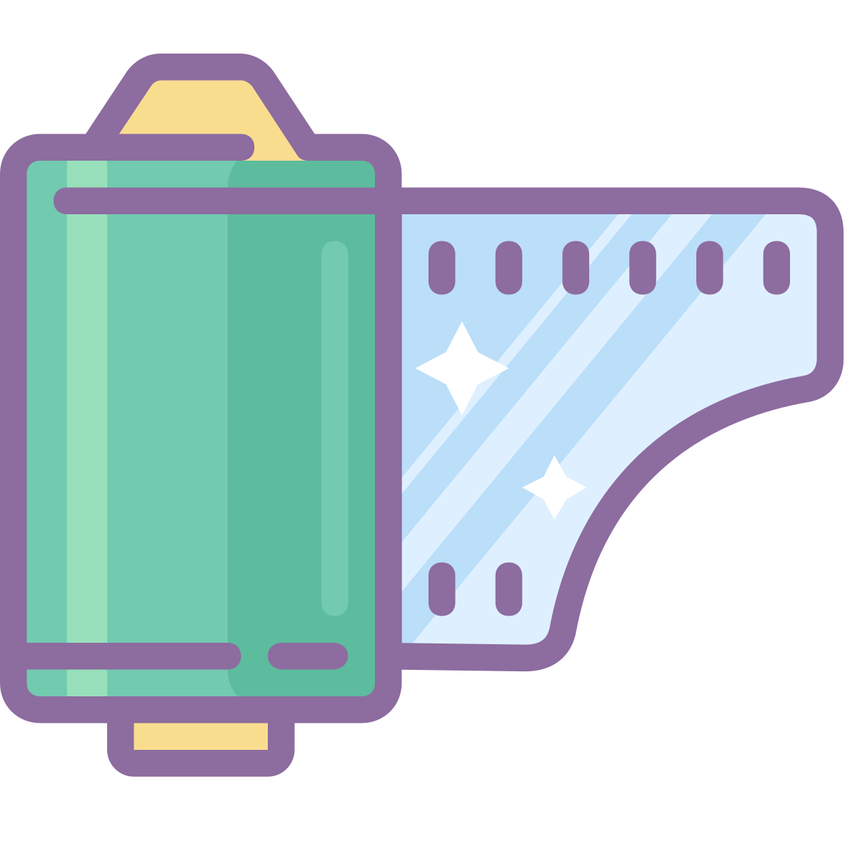 cute color style photo reel  v2 icon
