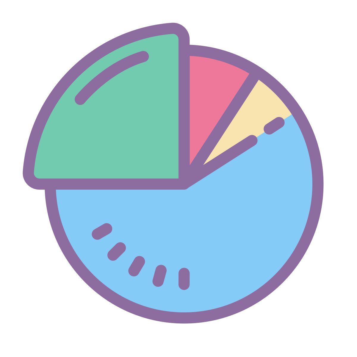 cute color style camembert icon