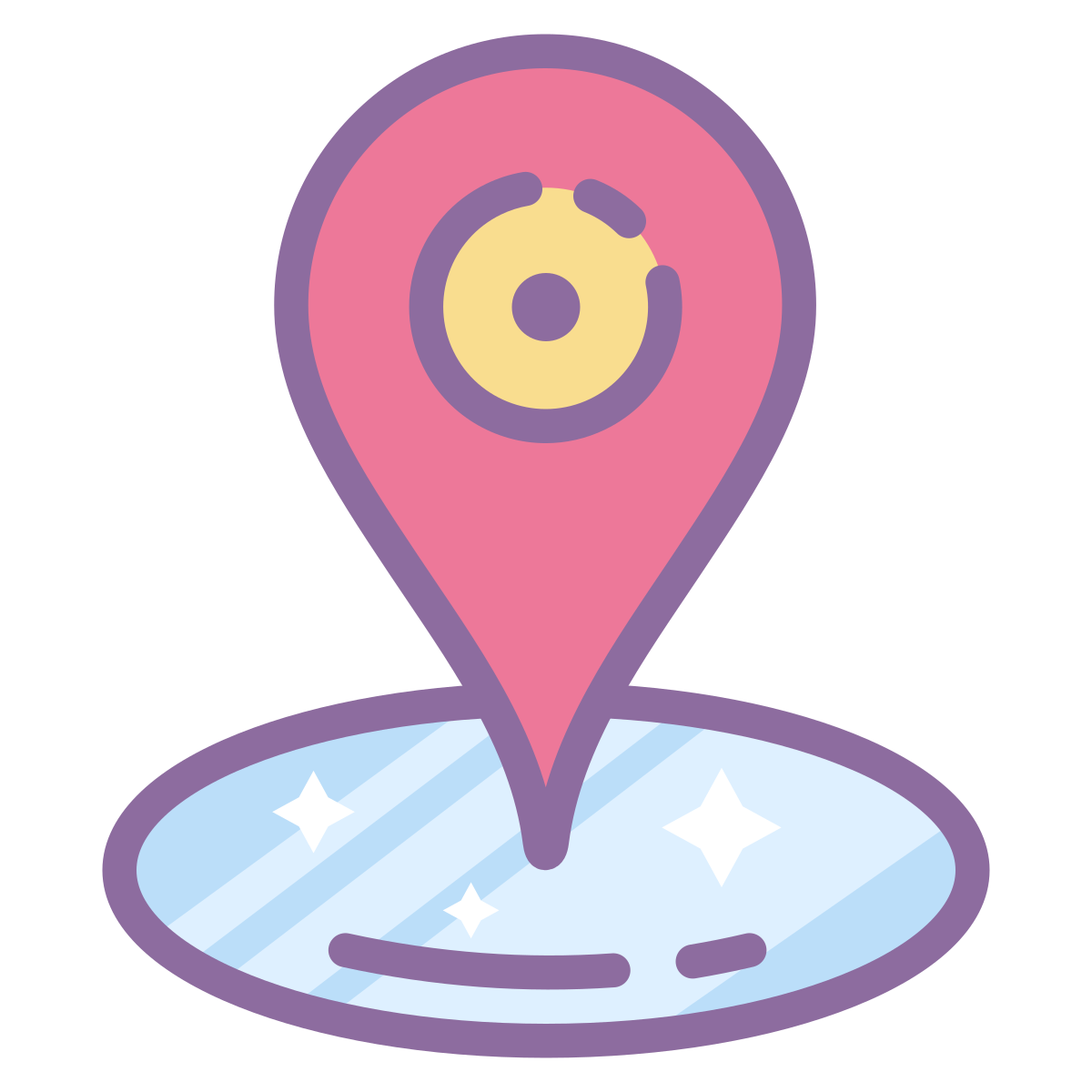 cute color style place marker  v3 icon