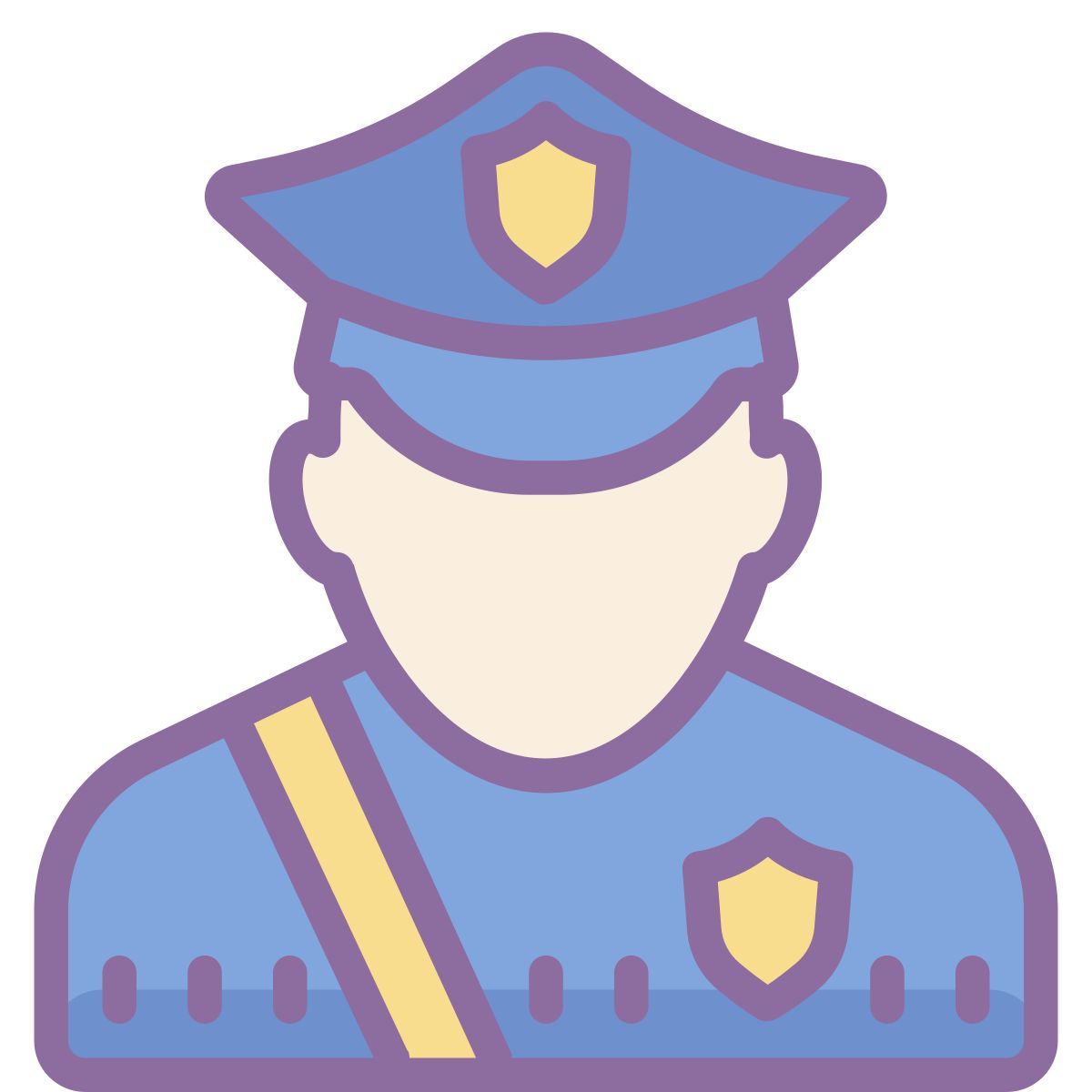 cute color style 男警察 icon