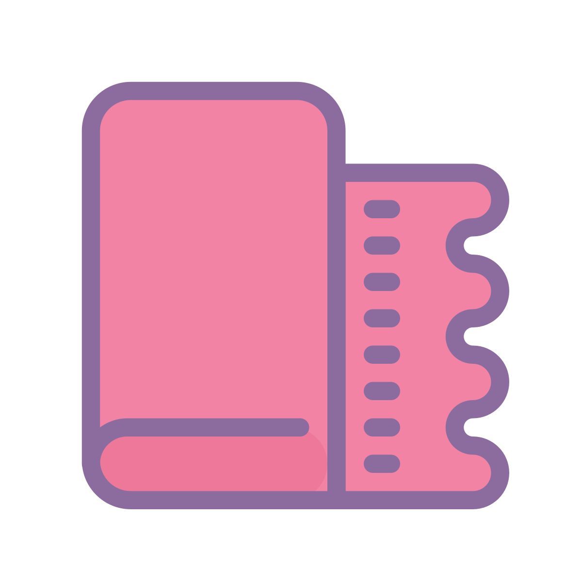 cute color style pano de polimento icon