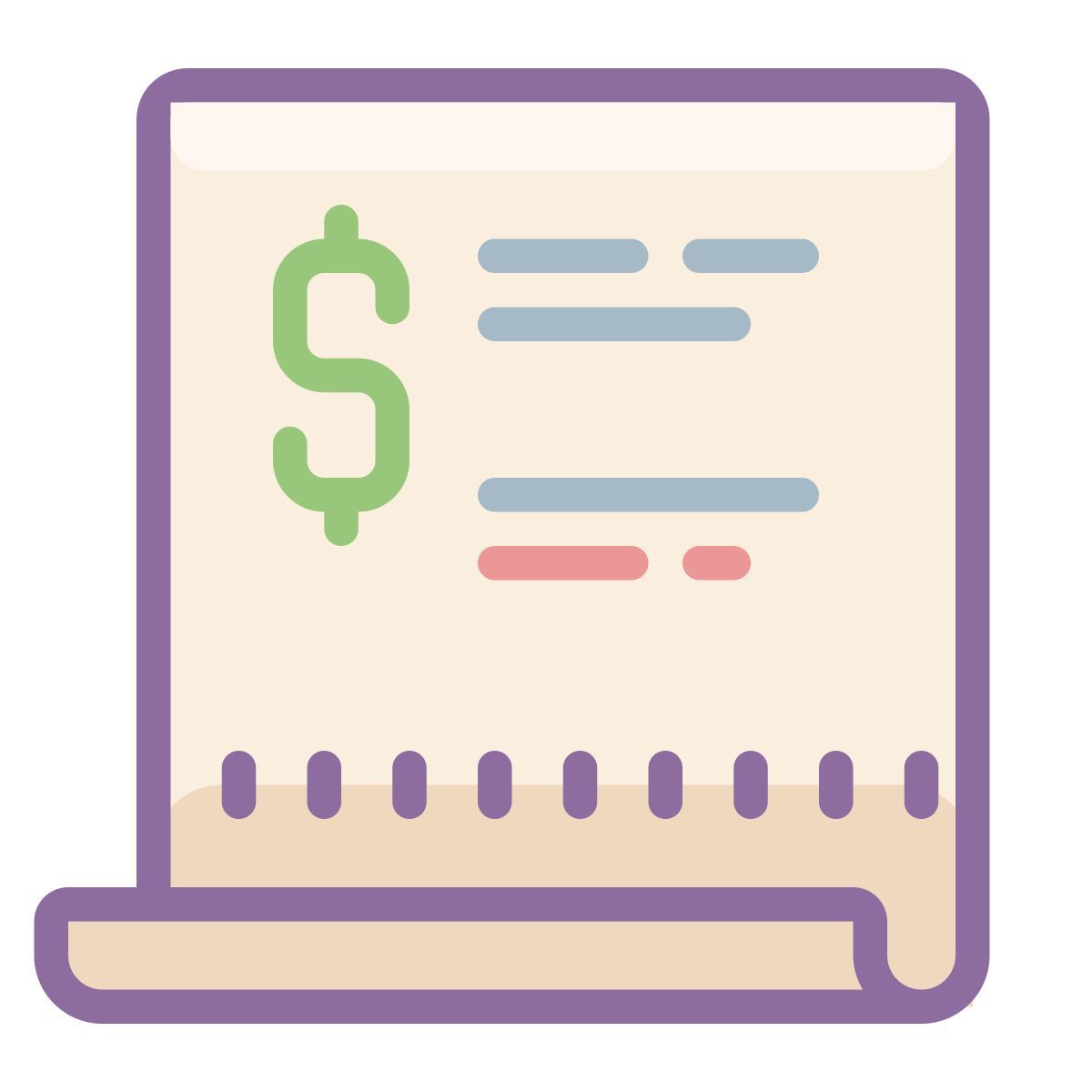 cute color style 采购订单 icon