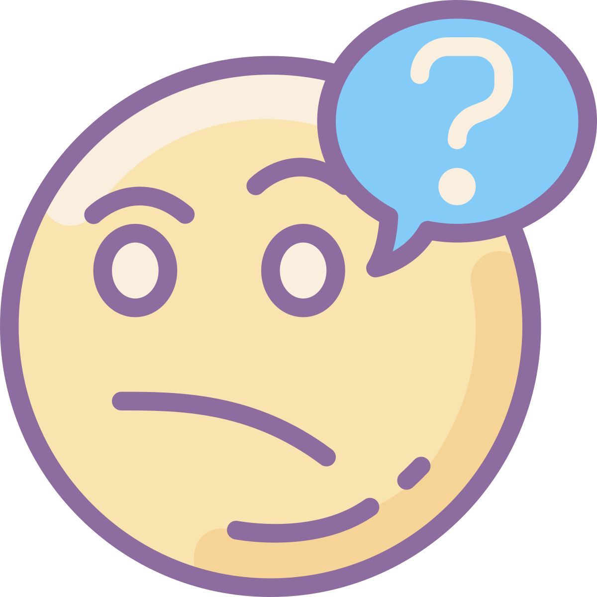 cute color style puzzled icon