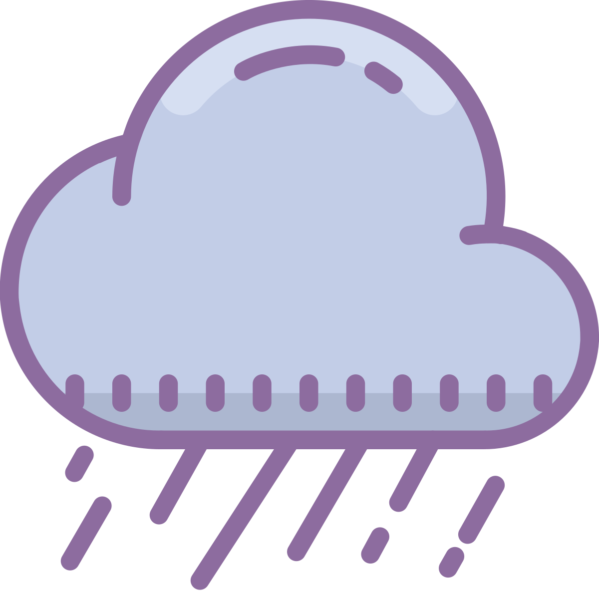 cute color style rain  v2 icon