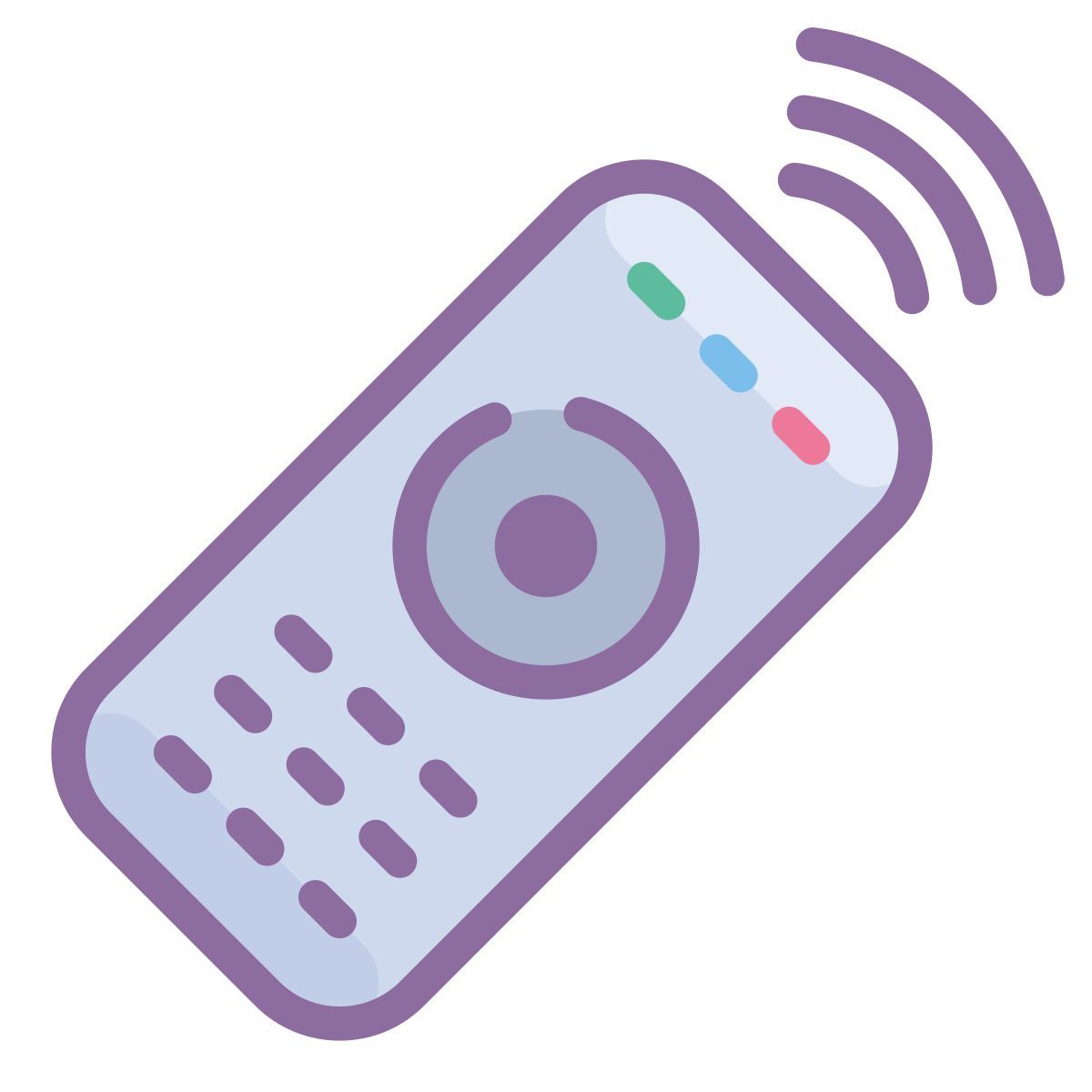 cute color style télécommande icon