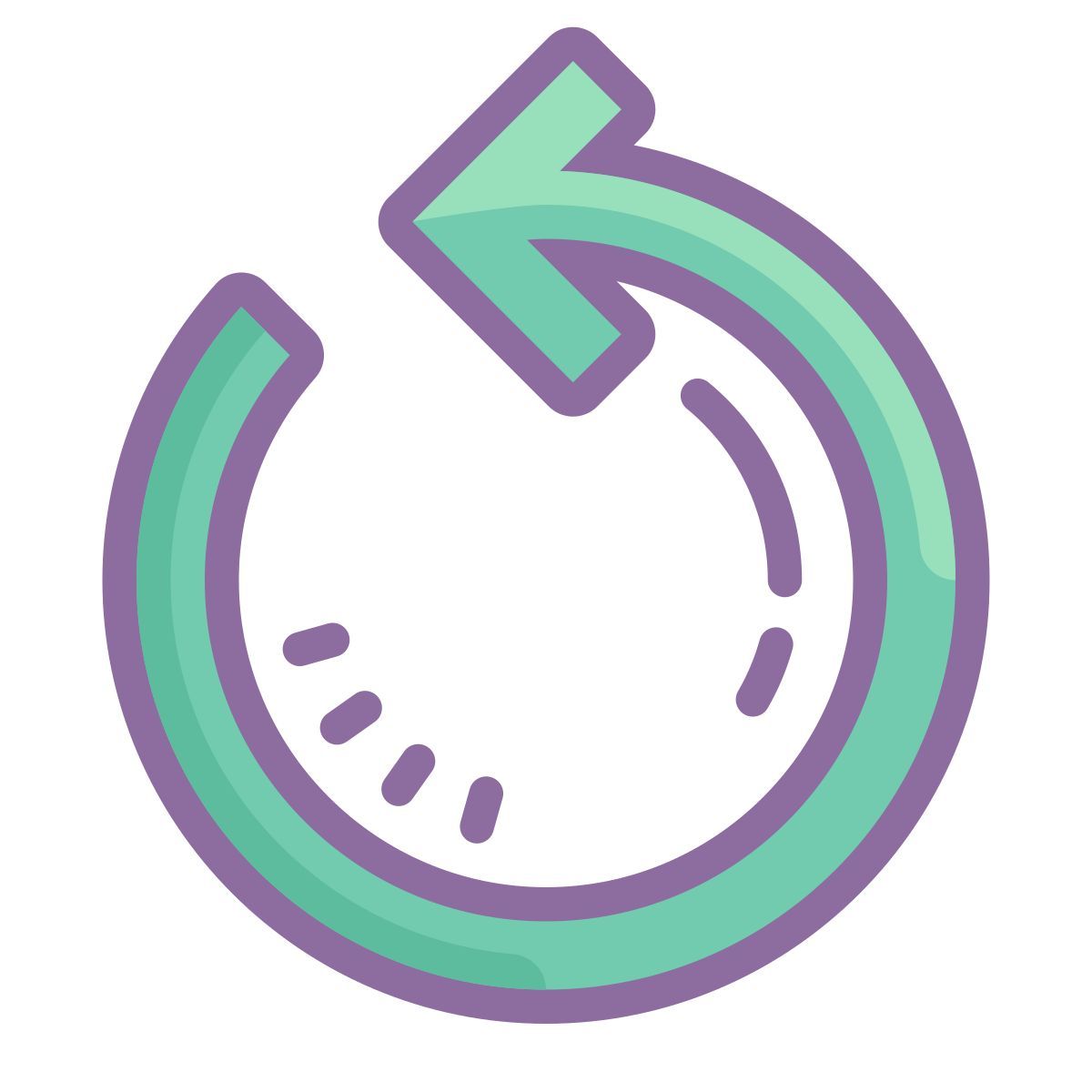 cute color style replay icon