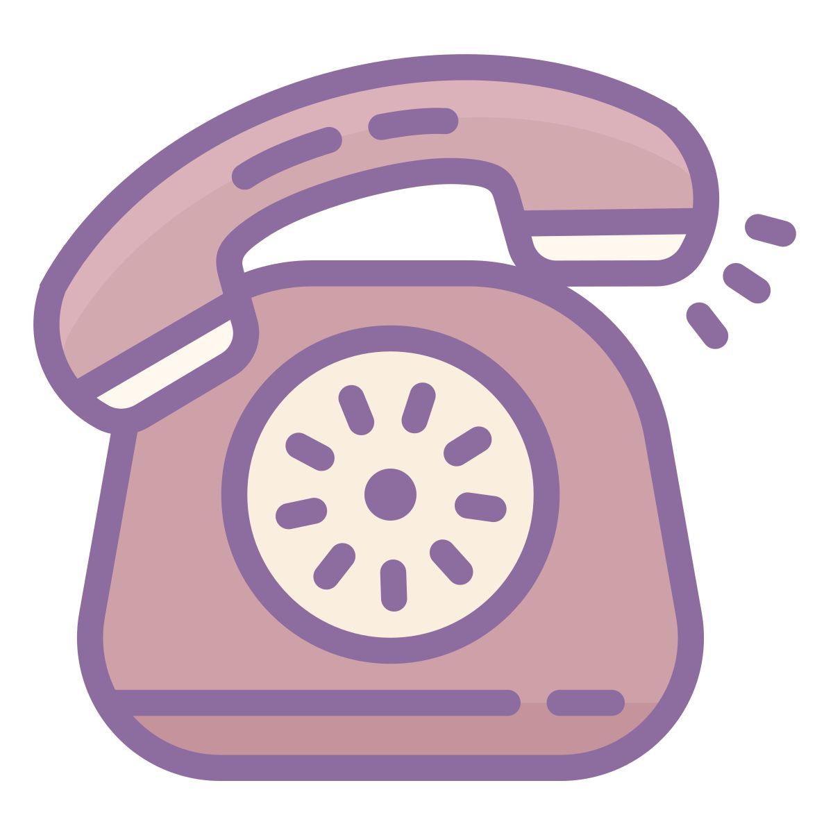 cute color style 响铃的电话 icon