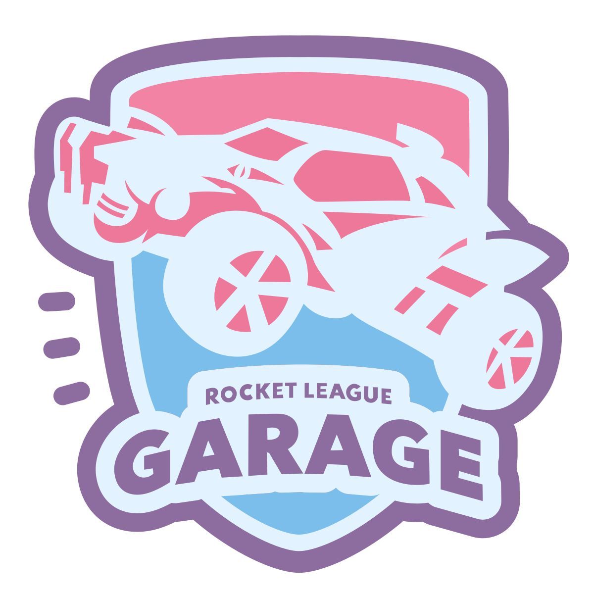 cute color style garaje liga de cohetes icon