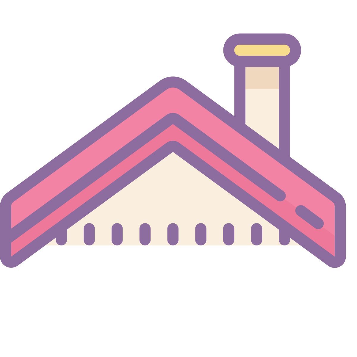 cute color style 屋顶 icon