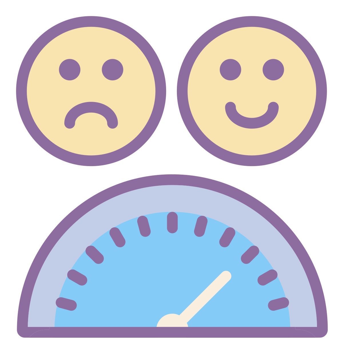 cute color style 만족 icon