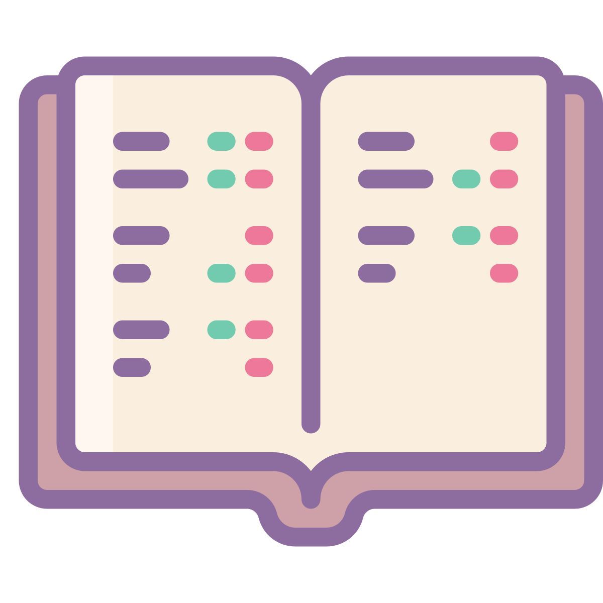 cute color style 保存图书 icon